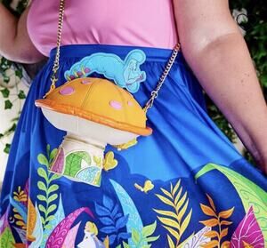 Stitch Shoppe Alice in Wonderland Caterpillar Mushroom Crossbody Bag